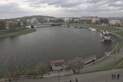 Dębnicki Bridge on the Vistula River in Kraków