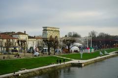 Arc Germanicus in Saintes illuminated during Christmas 2018