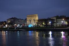 Arc Germanicus in Saintes during the 2018 year-end celebrations