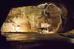 Cave Výpustek interior with rock formations