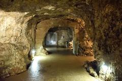 Interior of Jeskyně Výpustek cave showing rock formations