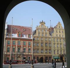 Wrocław Rynek market square with distinct architecture