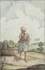 Painting of Dakoo, a 108-year-old Muslim Jat, created circa 1816 in Rania, Haryana