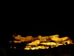 Arechi Castle by night in Salerno, Italy