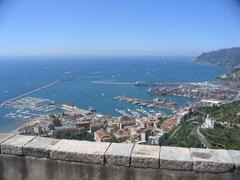 View of Salerno city and coastline from Arechi Castle