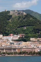 Castle of Arechi and old town of Salerno