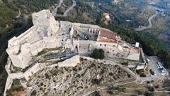 Arechi Castle in Salerno from above