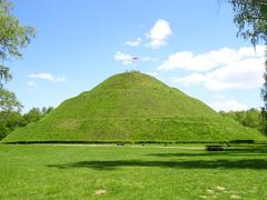 Pilsudski Mound in Krakow view from the west