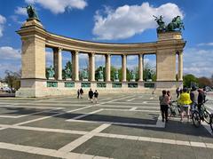 Millennium Monument in Budapest on Heroes' Square