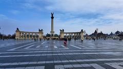 Millennium Monument in Budapest at Heldenplatz