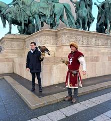 Millennium Monument on Heroes' Square in Budapest