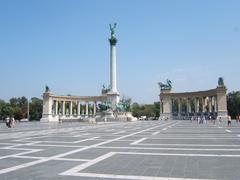 Heroes' Square in Budapest with the Millennium Memorial