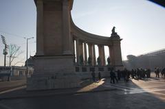 Millennium Monument at Hero's Square in Budapest