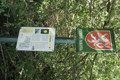 Overview of sign of Ctirad at nature monument in Radlice, Prague