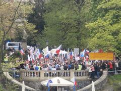 Demonstration by the National Democracy Party in Prague on May 1, 2016