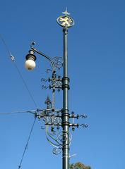 Lamp post on Legion Bridge in Prague