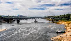 Most Średnicowy bridge over the Vistula River in Warsaw