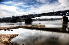 Most Średnicowy railway bridge in Warsaw, Poland