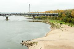 Natura 2000 protected area by Vistula River in Warsaw