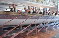 Mannequin rowers of an imperial caïque in the Istanbul Naval Museum