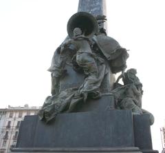 Monument to the 'Five Days of Milan' in Piazza Cinque Giornate, Milan