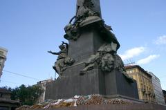 Monument to the Five Days of Milan in Piazza Cinque Giornate, Italy