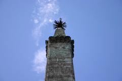 Column bearing names of the fallen atop the Monument to the Five Days of Milan in Piazza Cinque Giornate, Milan