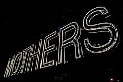 Mothers Neon sign in Chicago at night