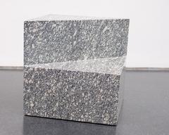 Scott Burton's Three-Quarter Cube Bench sculpture