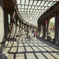 Historical gardens and pergola in Wroclaw