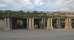 Pergola at the historic exhibition grounds near Centennial Hall in Wroclaw