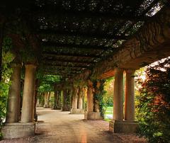 Pergola in front of Centennial Hall in Wrocław, Poland