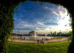 View of the Centennial Hall from the Pergola