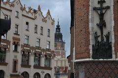 Church bell tower in Krakow