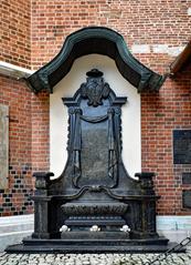 Former Mariacki Cemetery Jacek Łopacki tomb Mariacki Square Old Town Kraków Poland