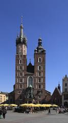 Towers of St. Mary's Church in Kraków