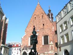 Kraków lane called Wenecja with historic buildings and canal