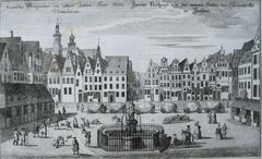 Historic view of Nowy Targ from 1750