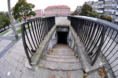 west entrance to the shelter in Wrocław