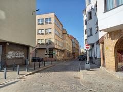 Wrocław Nożownicza Street westward view towards Łaciarska Street