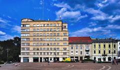 View of the northern frontage of Plac Szczepański in Kraków from the south