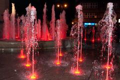 Fountain at Szczepański Square in Krakow