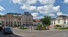 Szczepanski square in Old Town Krakow, Poland