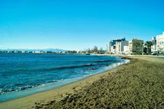 Platja de la Punta beach with calm waters and blue sky