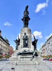 Grunwald Monument in Kraków, Poland, 2022