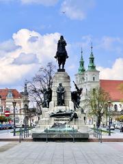 Grunwald Monument in Kraków, Poland, 2022