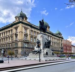 Grunwald Monument in Kraków, Poland