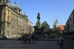 Grunwald Monument in Plac Jana Matejki, Krakow