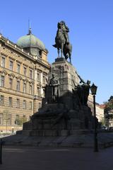 Grunwald Monument on Plac Jana Matejki in Krakow