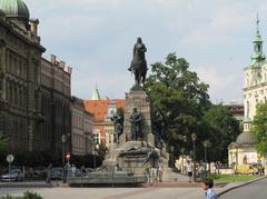 Grunwald Monument on Jan Matejko Square in Kraków, Poland